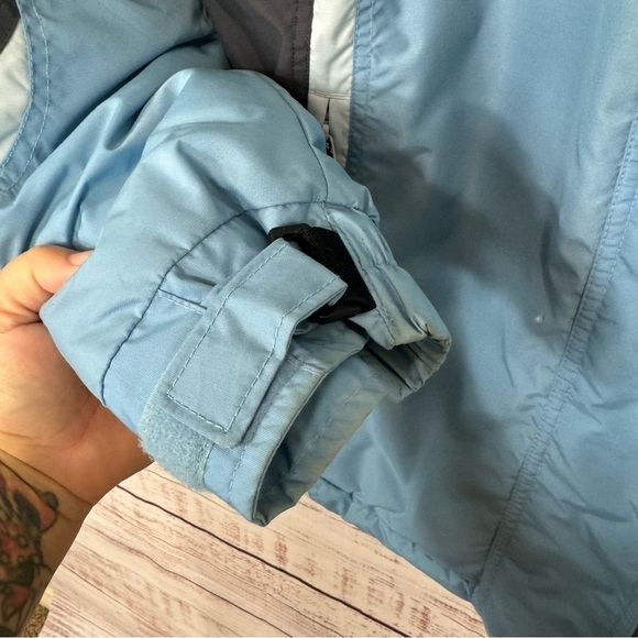 Columbia Challenge Series light blue hooded size xl Down Snow Jacket - Picture 5 of 10